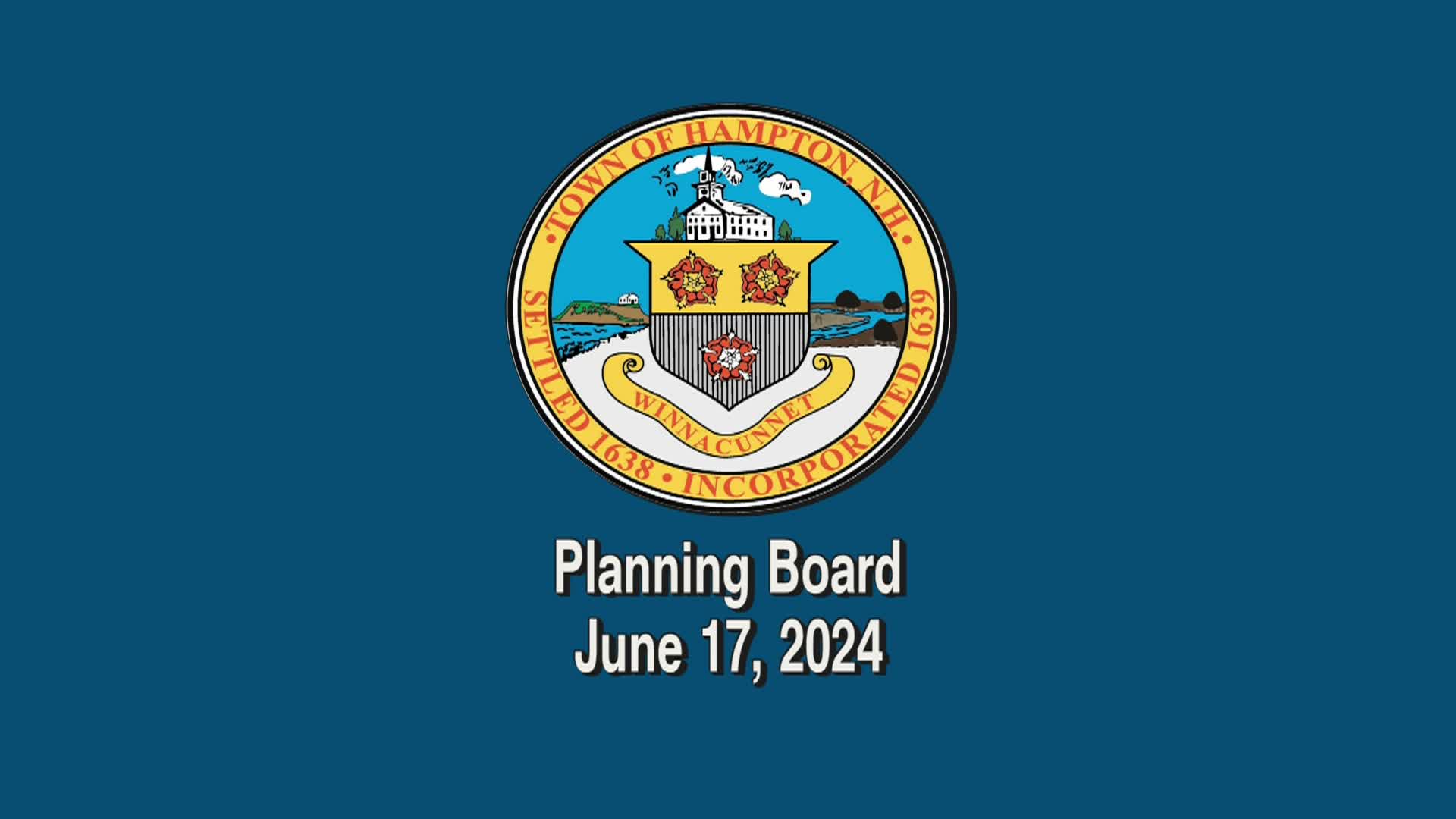 Planning Board June 17, 2024