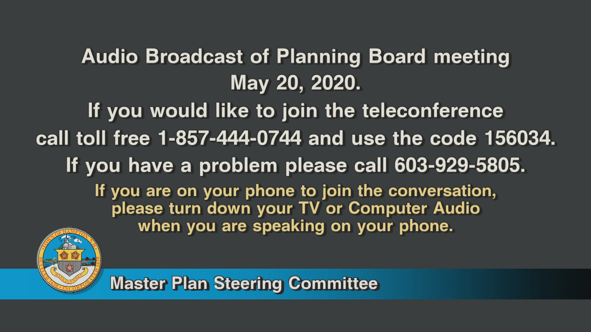 Thumbnail image for Planning Board, May 20, 2020