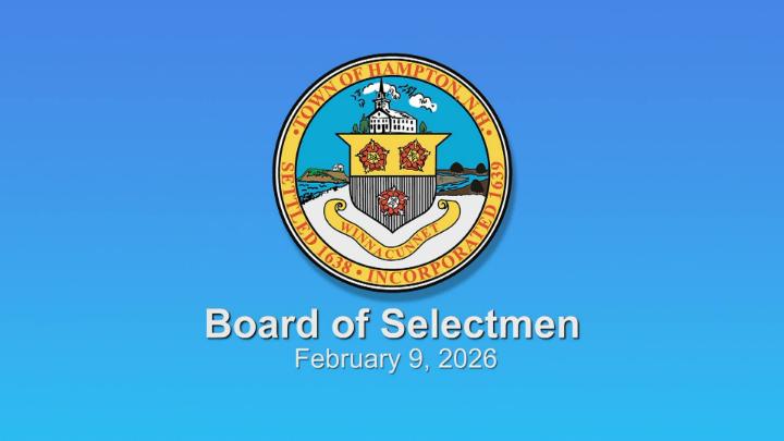 Thumbnail image for Board of Selectmen February 9, 2026