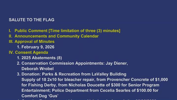 Thumbnail image for Board of Selectmen March 2, 2026