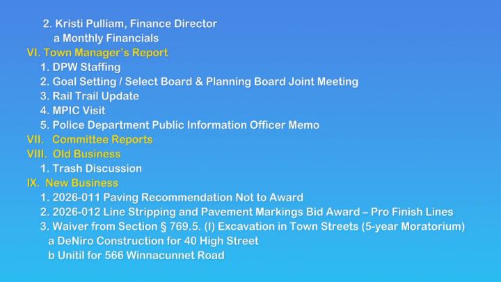 Thumbnail image for Board of Selectmen June 22, 2026