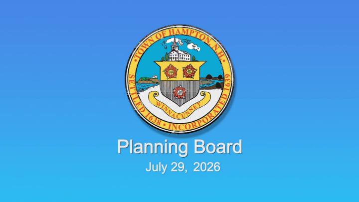 Thumbnail image for Planning Board July 29, 2026