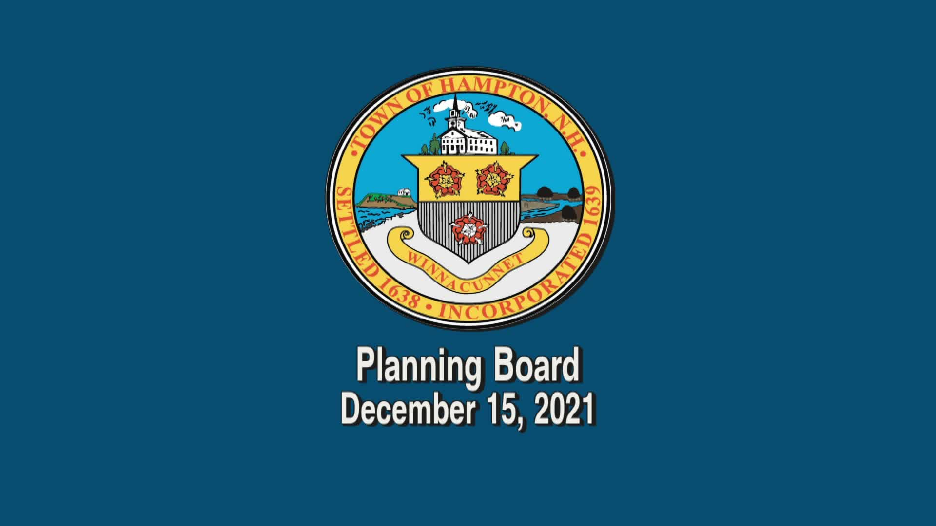 Thumbnail image for Planning Board, December 15, 2021