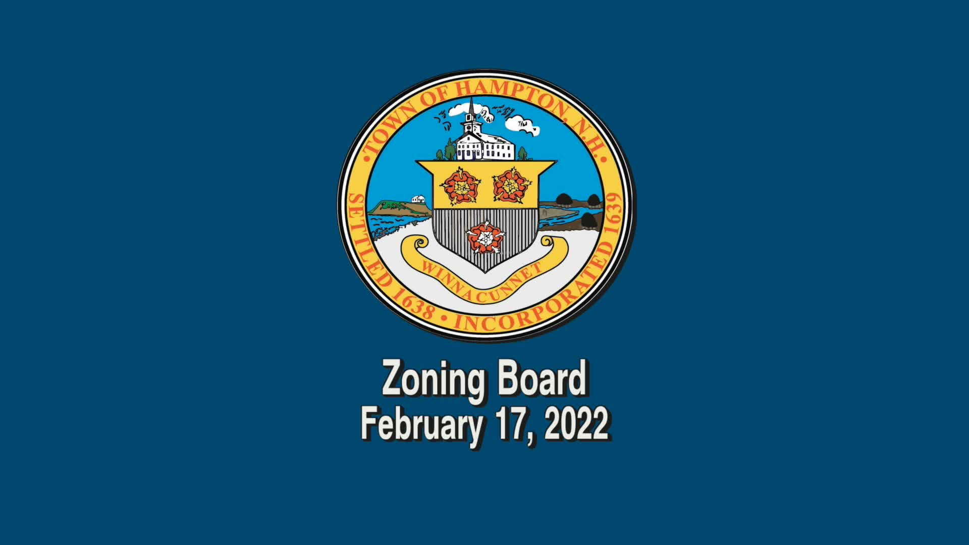 Thumbnail image for Zoning Board, February 17, 2022