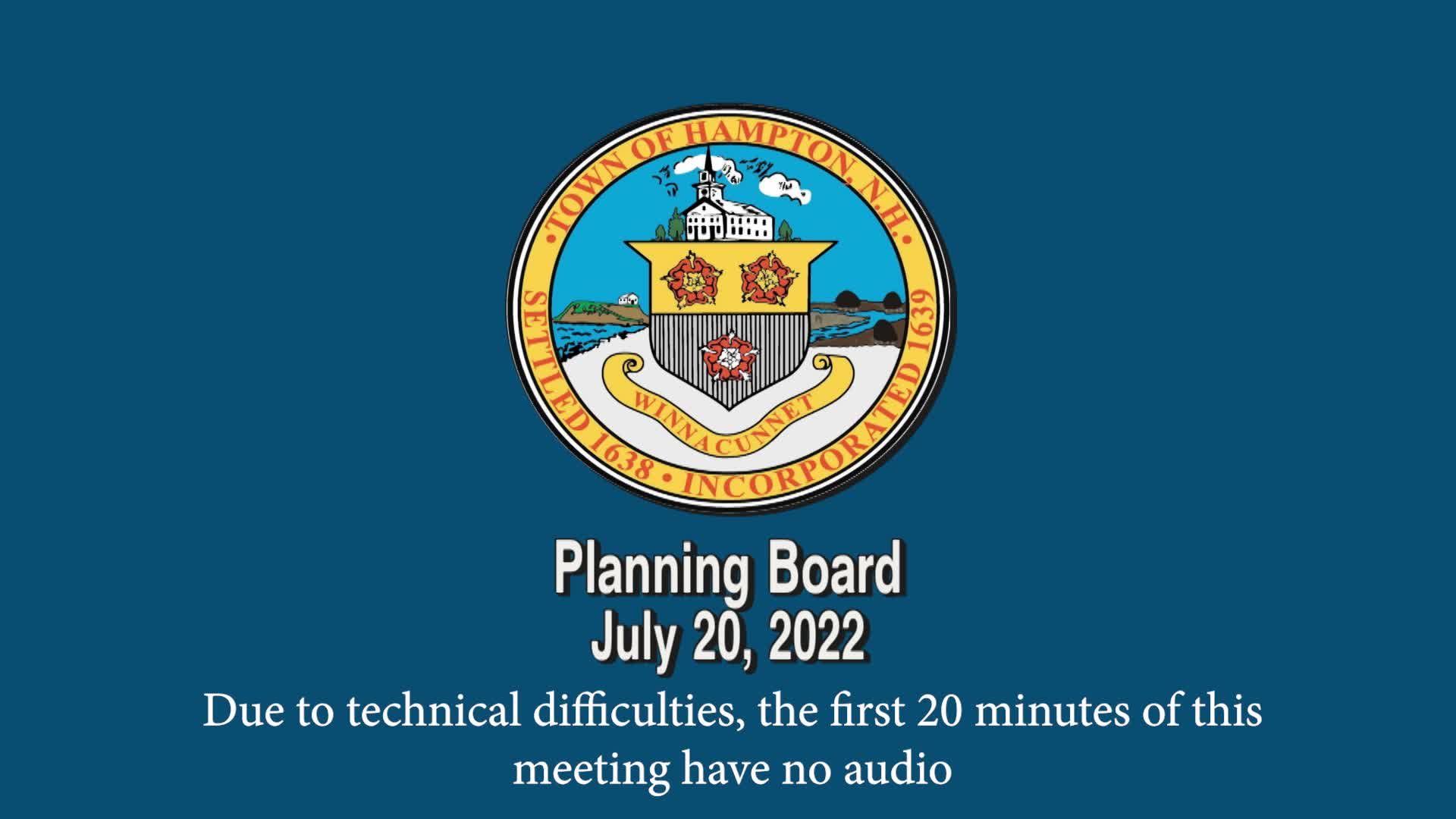 Thumbnail image for Planning Board, July 20, 2022
