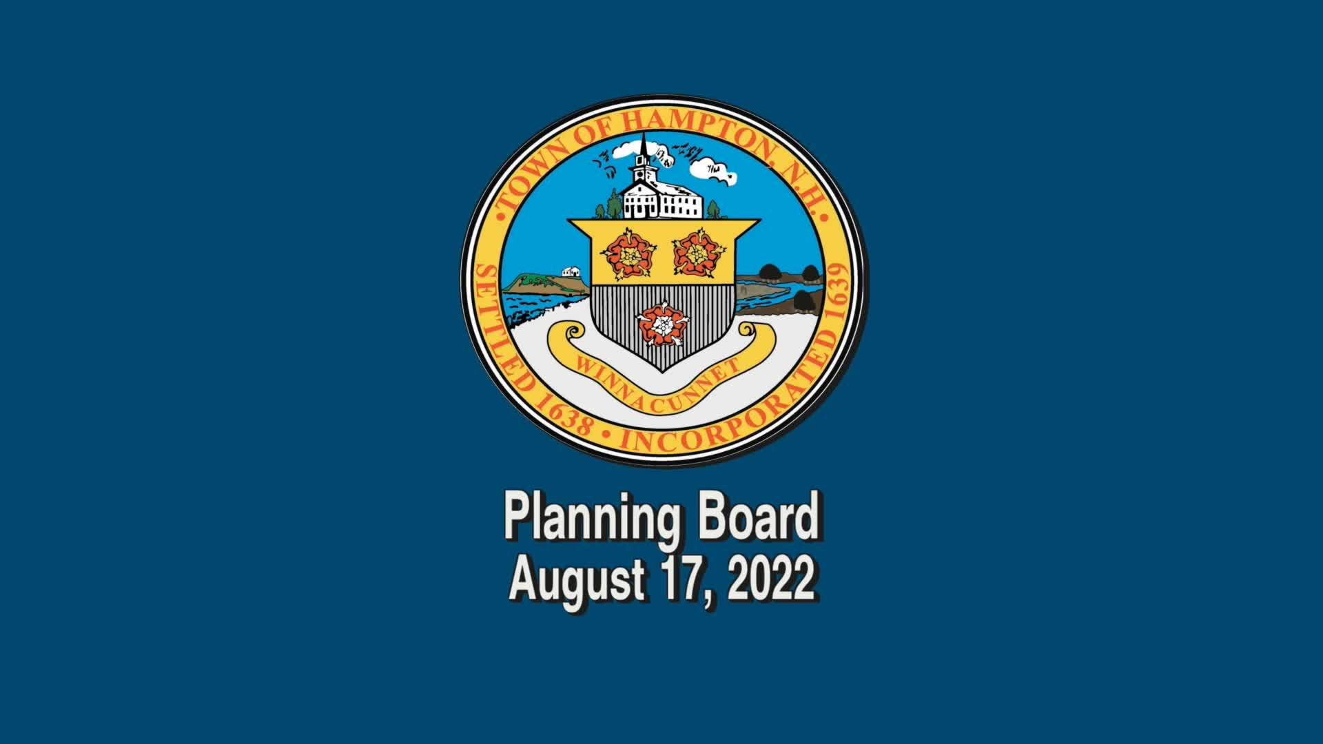Thumbnail image for Planning Board, August 17, 2022