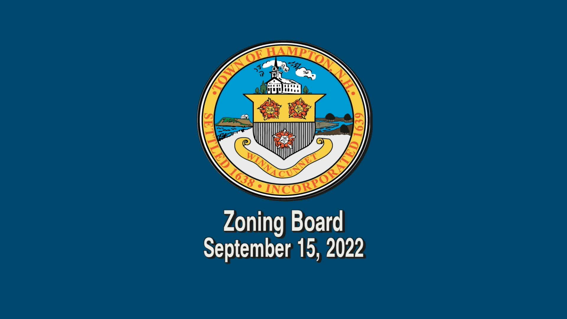 Thumbnail image for Zoning Board, September 15, 2022