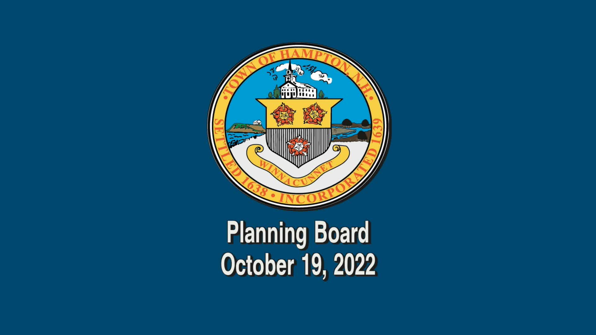 Thumbnail image for Planning Board, October 19, 2022
