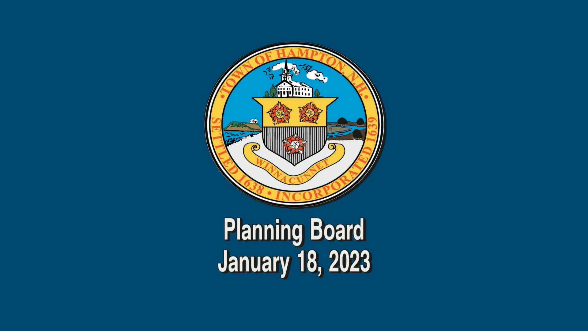 Thumbnail image for Planning Board, January 18, 2023