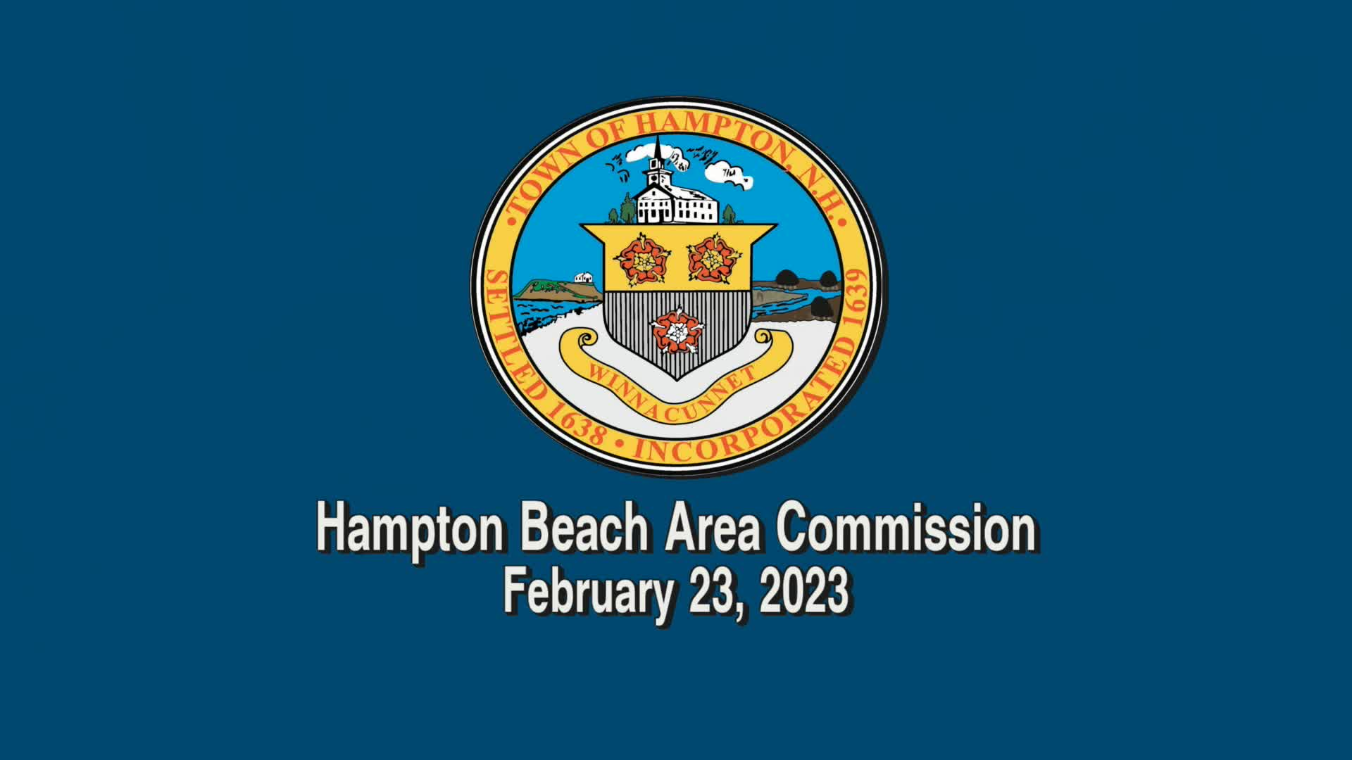 Thumbnail image for Hampton Beach Area Commission, February 23, 2023