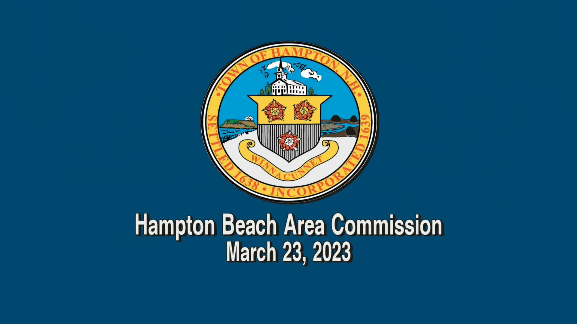 Thumbnail image for Hampton Beach Area Commission, March 23, 2023