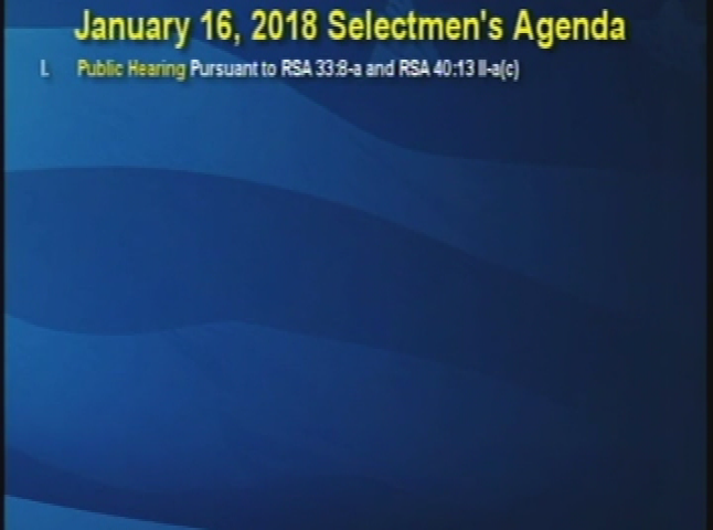 Thumbnail image for Board of Selectmen, January 16, 2018