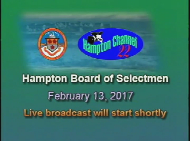 Thumbnail image for Board of Selectmen, February 13, 2017
