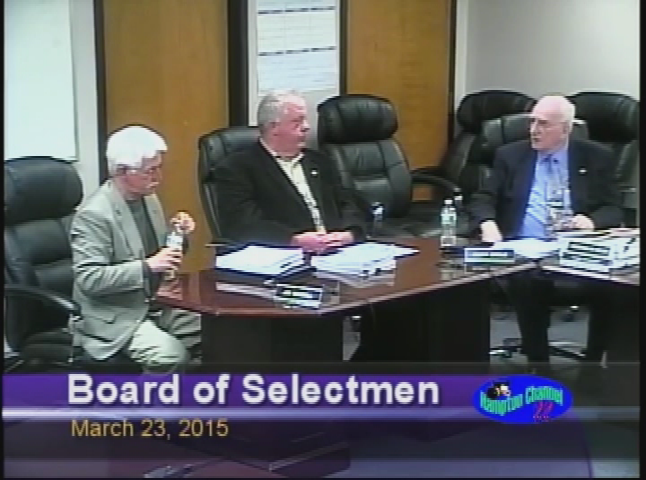 Thumbnail image for Board of Selectmen, March 23, 2015