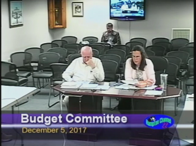 Thumbnail image for Budget Committee, December 5, 2017