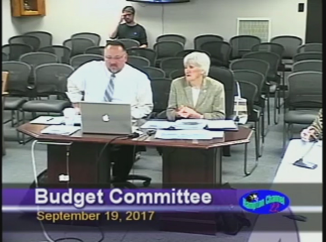Thumbnail image for Budget Committee, September 19, 2017