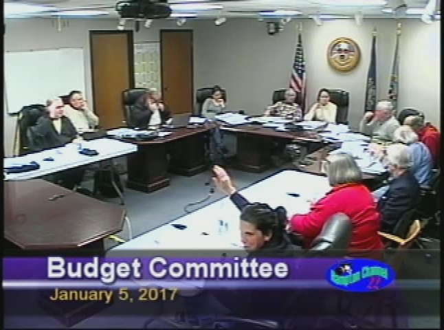 Thumbnail image for Budget Committee, January 5, 2017