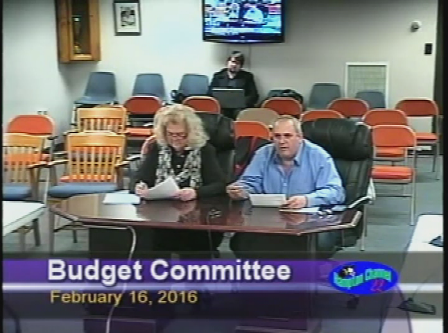 Thumbnail image for Budget Committee, February 16, 2016