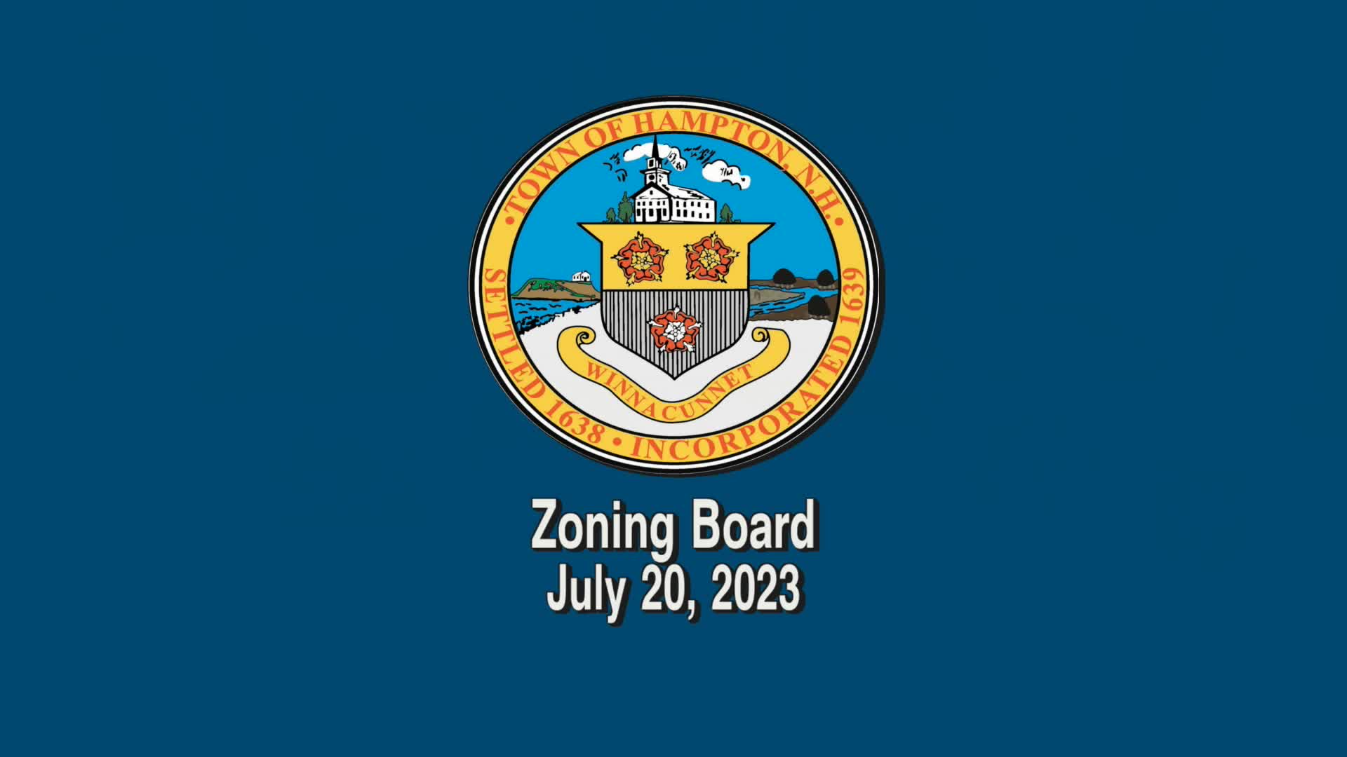 Thumbnail image for Zoning Board, July 20, 2023