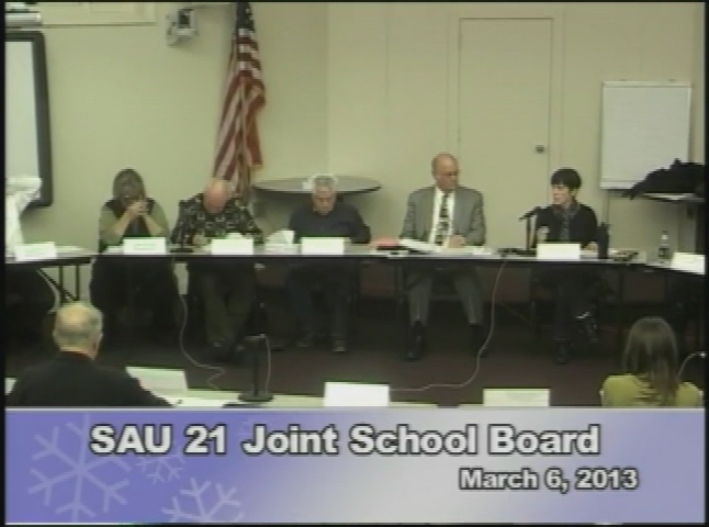 Thumbnail image for SAU 21, March 6, 2013